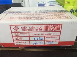 Giấy in liên tục loại 2 liên (lớp)